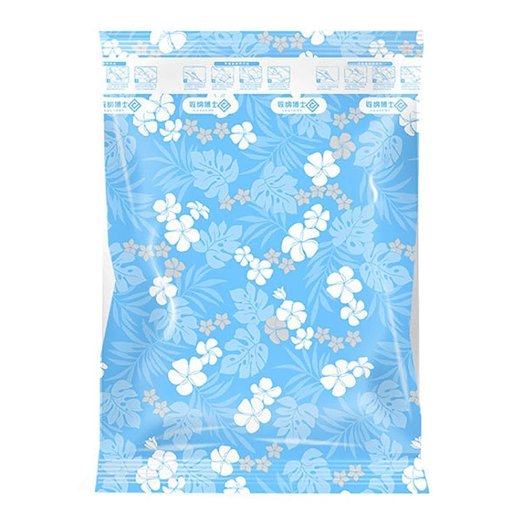 Space Saving Orchids Pattern Vacuum Storage Bag, Thinken Quilts Clothing Vacuum Seal Storage Bag, Size: 100*130 cm