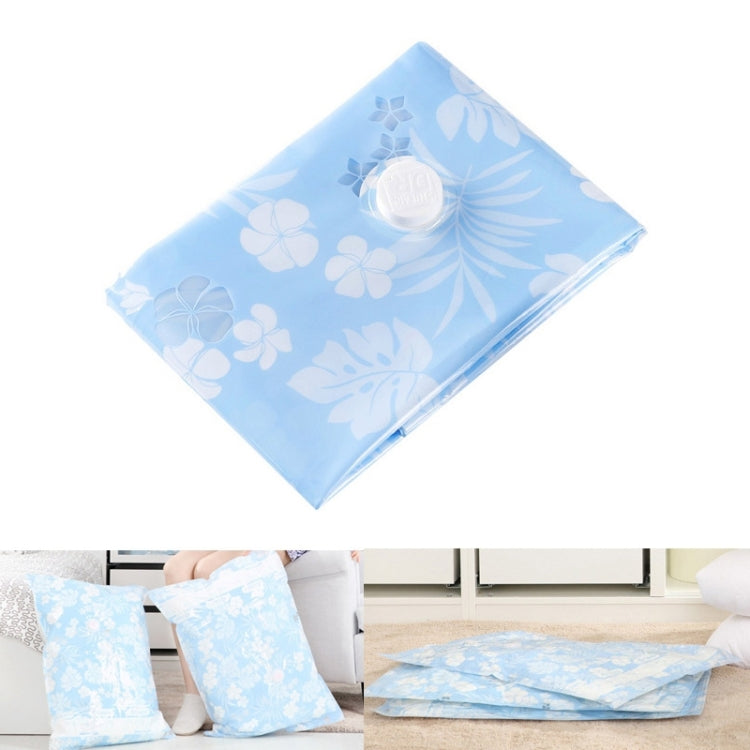 Space Saving Orchids Pattern Vacuum Storage Bag, Thinken Quilts Clothing Vacuum Seal Storage Bag, Size: 80*110 cm