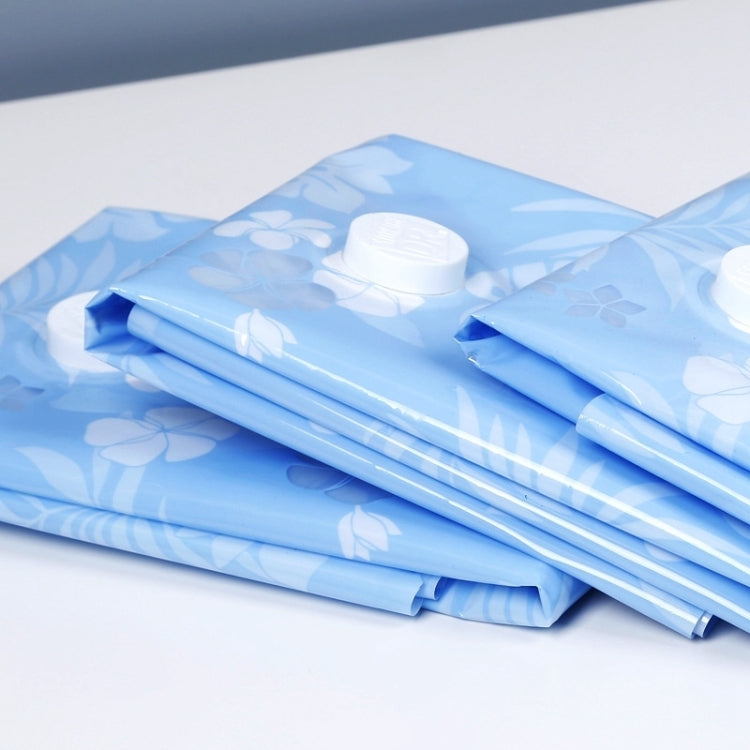 Space Saving Orchids Pattern Vacuum Storage Bag, Thinken Quilts Clothing Vacuum Seal Storage Bag, Size: 60*80 cm