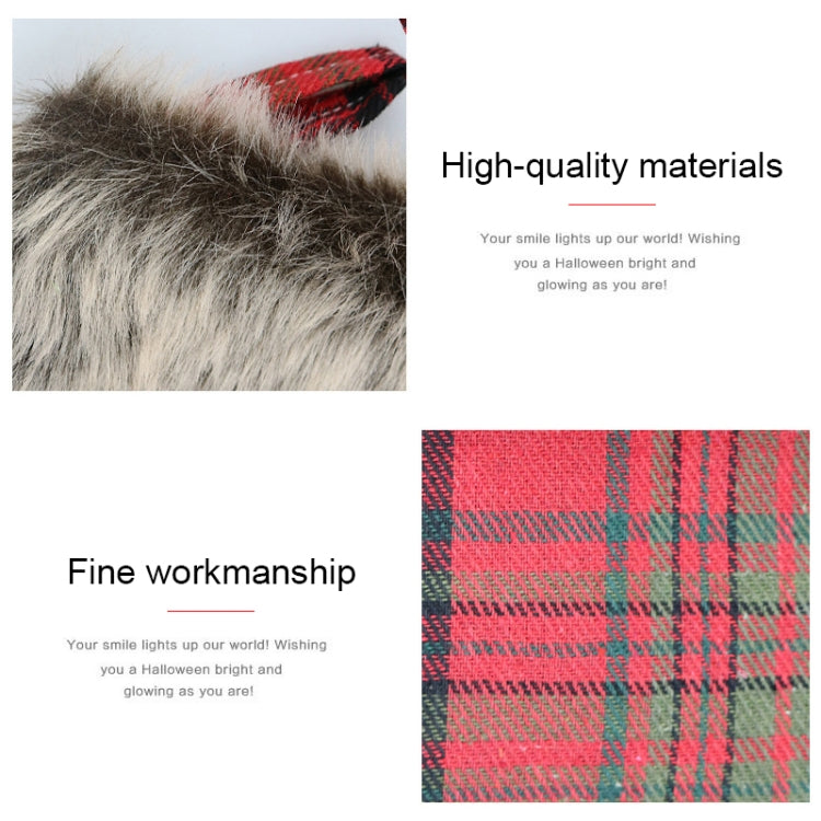 CX20202 Christmas Snowflake Plush Sock Gift Bag Christmas Tree Pendant Decoration