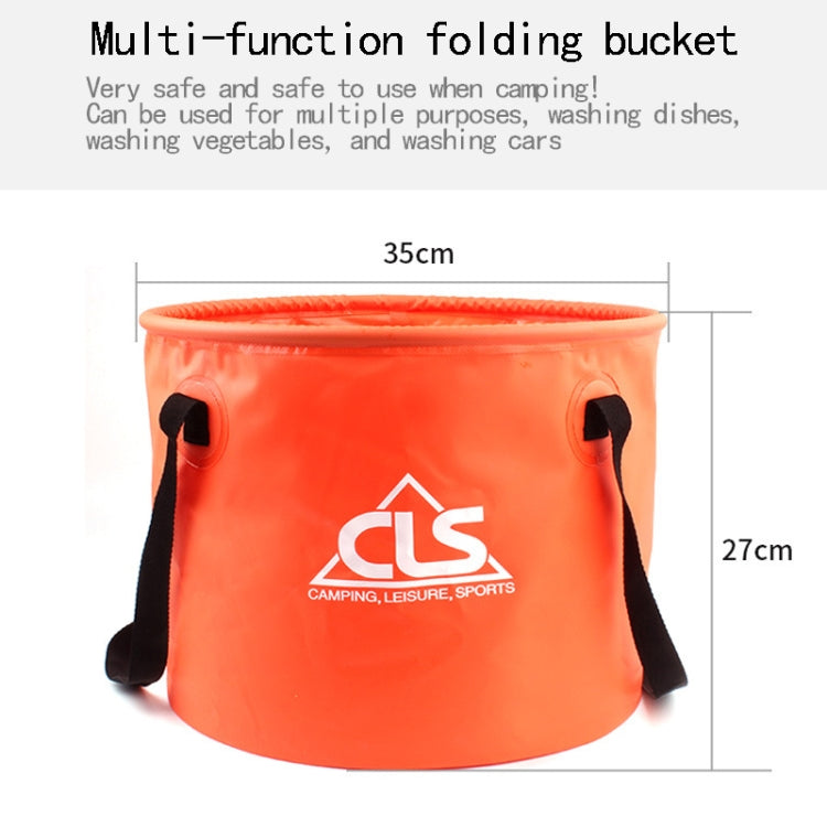 30L 4 in 1 PVC Outdoor Folding Double Drain Basket Camping Fishing Gear Bag
