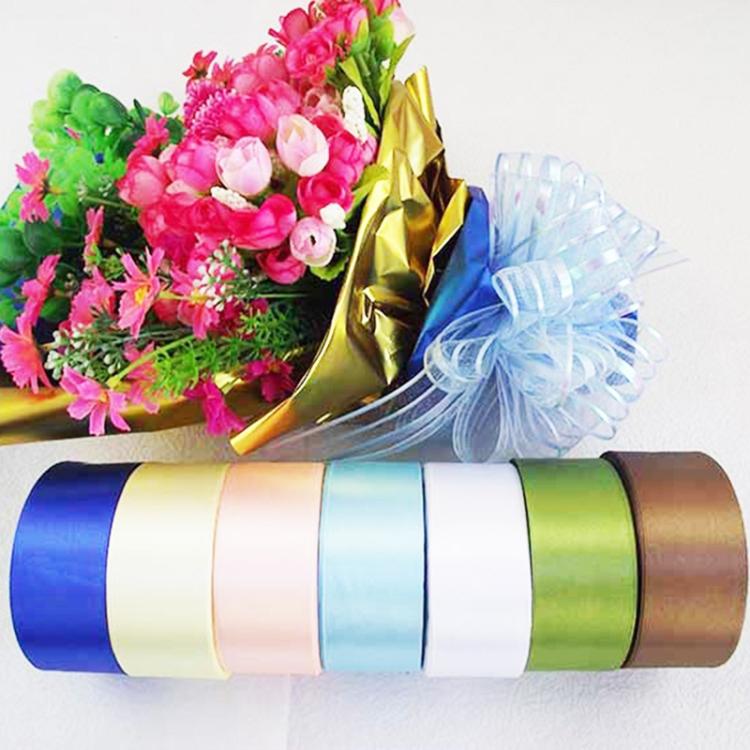 Pure Color DIY Manual Bowknot Gift Bouquet Ribbons Flowers Packaging Ribands, Size: 4.0cm*20m
