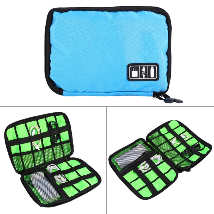 Portable Travel Organizer Storage Collection Bag Case Pouch Digital Gadget Electronic Accessories, Size: 25.7*18.5*1.2cm