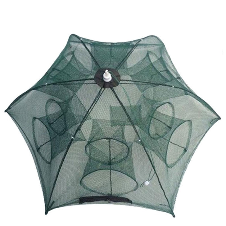 12 Holes Automatic Foldable Fishing Net Nylon Shrimp Crab Minnow Trap Fish Cast Net Fishing Tackle