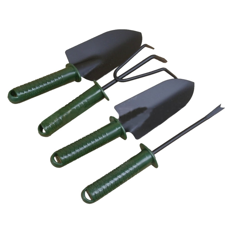 Garden Tools Gardening Shovel Fork Rake Plastic Handle Garden Tools Four Sets Gardening Plant Tools Set