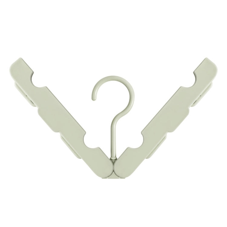 Foldable Clothes Hanger Drying Rack with 4 Hidden Clips for Home / Travel, Random Color Delivery