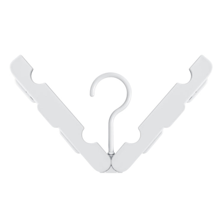 Foldable Clothes Hanger Drying Rack with 4 Hidden Clips for Home / Travel, Random Color Delivery