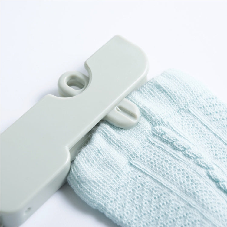 Foldable Clothes Hanger Drying Rack with 4 Hidden Clips for Home / Travel, Random Color Delivery