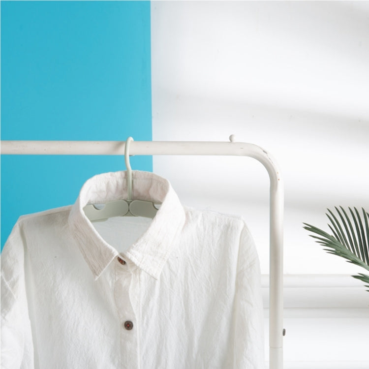 Foldable Clothes Hanger Drying Rack with 4 Hidden Clips for Home / Travel, Random Color Delivery