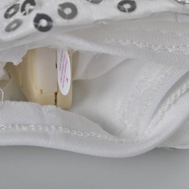 1 Pair Sequins Glowing Gloves LED Flash Gloves Dance and Party Supplies Halloween, Christmas and Other Festival Supplies