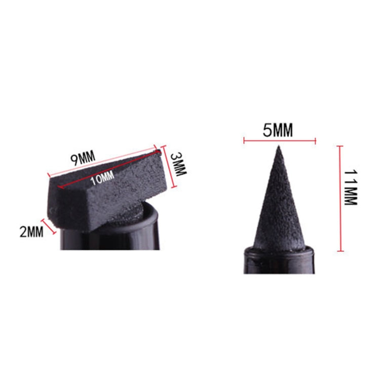 2 in 1 Black Waterproof Dual Head Quick Drying Eyeliner Seal Stamp Pen