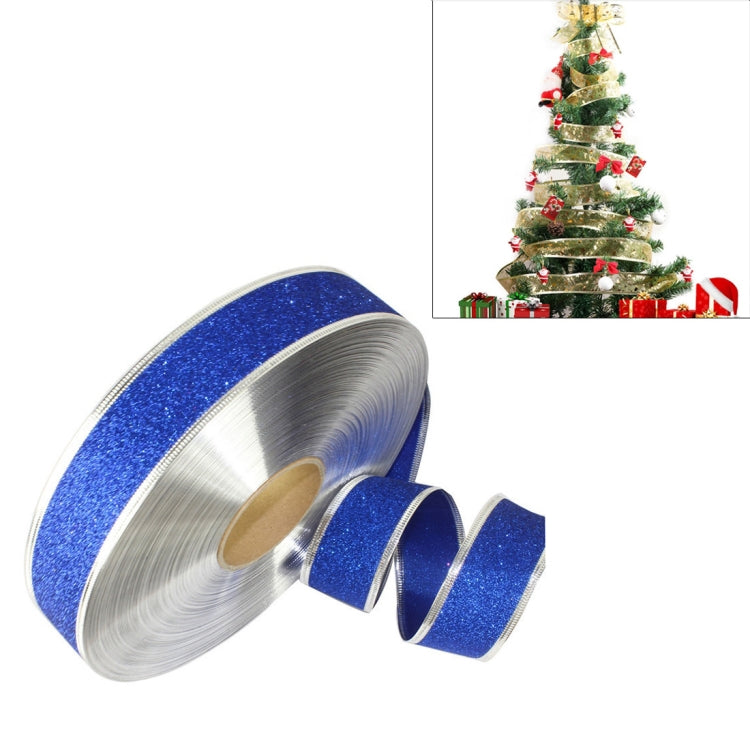 2m Christmas Party Decoration Glitter Powder Christmas Tree Decoration Ribbon