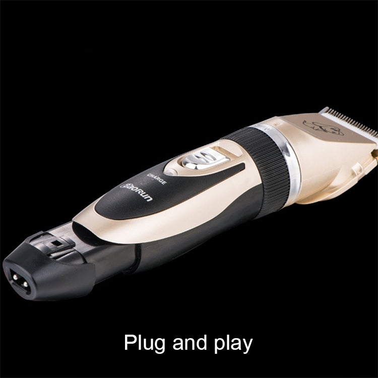 P2 110-240V Ceramics Titanium Professional Pet Electric Scissors Pets Hair Clippers with Four Combs