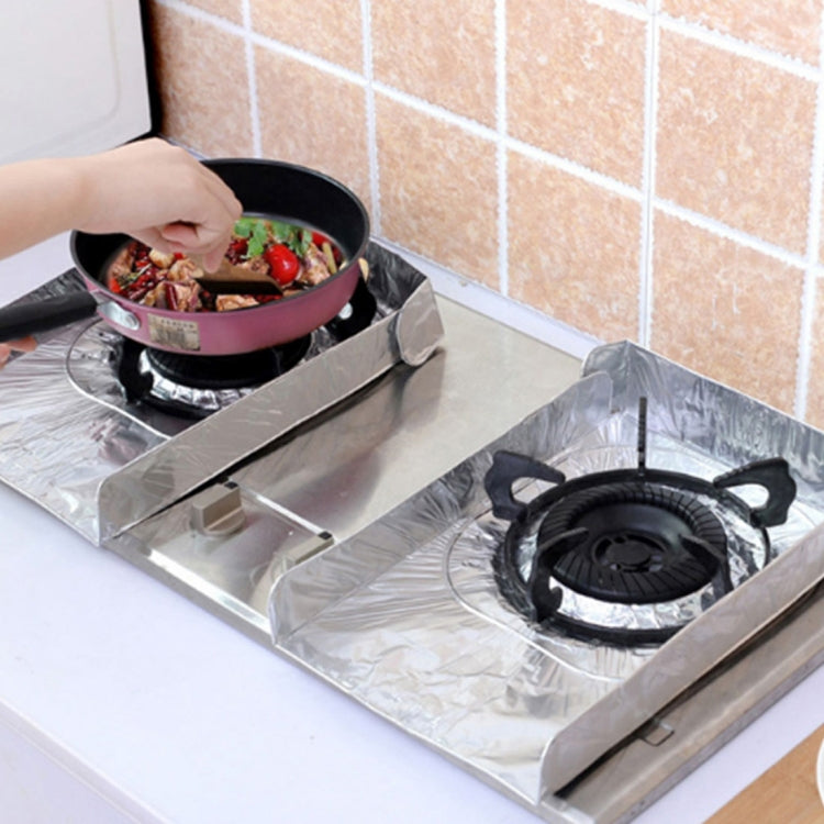 2 PCS Gas Stove Protectors Tableware Print Foil Heat-resistant Anti-Fouling Liner Cleaning Kitchen Tools Mat