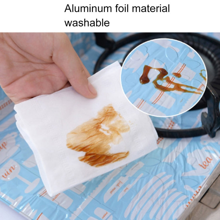 2 PCS Gas Stove Protectors Tableware Print Foil Heat-resistant Anti-Fouling Liner Cleaning Kitchen Tools Mat