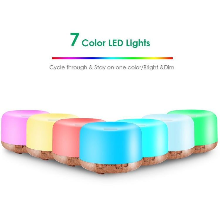 T500 Remote Control Clear White Air Humidifier Automatic Alcohol Sprayer Essential Oil Diffuser Ultrasonic Mist Maker Ultrasonic Aroma Diffuser Atomizer Color LED, Capacity: 500ml, DC 24V, US Plug