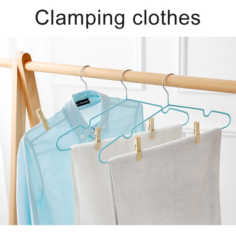 100pcs Multi-function Mini Bamboo Clothes Photo Paper Peg Clothespin Laundry Hanger Clip