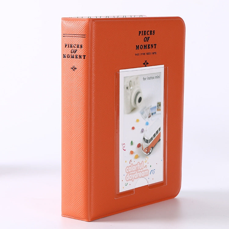 3 inch DIY Film Mulching PU Insert Type Mini Receive Photo Album, Random Color