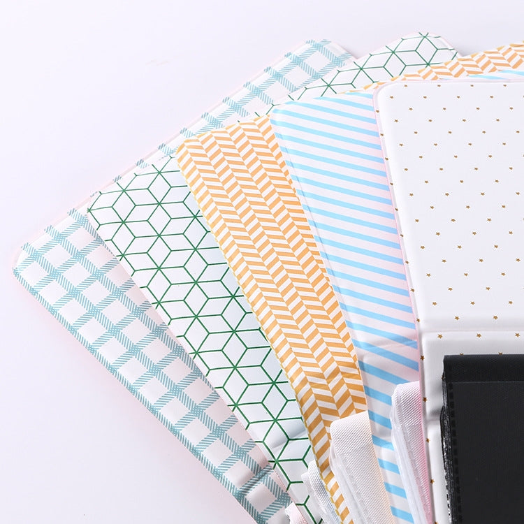 3 inch DIY Film Mulching PU Insert Type Mini Receive Photo Album, Random Color