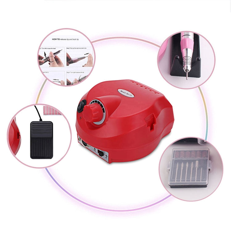 Nail 10W 220V Electric Power Grinding Machine 25000 Turn, EU Plug