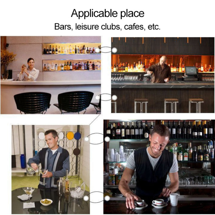 9 in 1 Stainless Steel Cocktail Shaker Tools Set with Wooden Mount, Capacity: 350ml