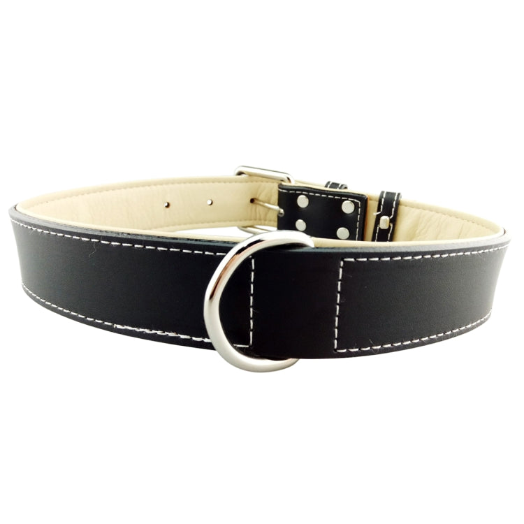 Leather Pet Dog Collar Pet Products Big Dog Collar, Size: L, 2.5 * 51cm