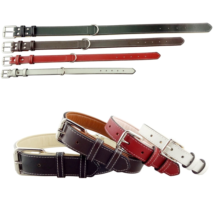 Leather Pet Dog Collar Pet Products Big Dog Collar, Size: L, 2.5 * 51cm