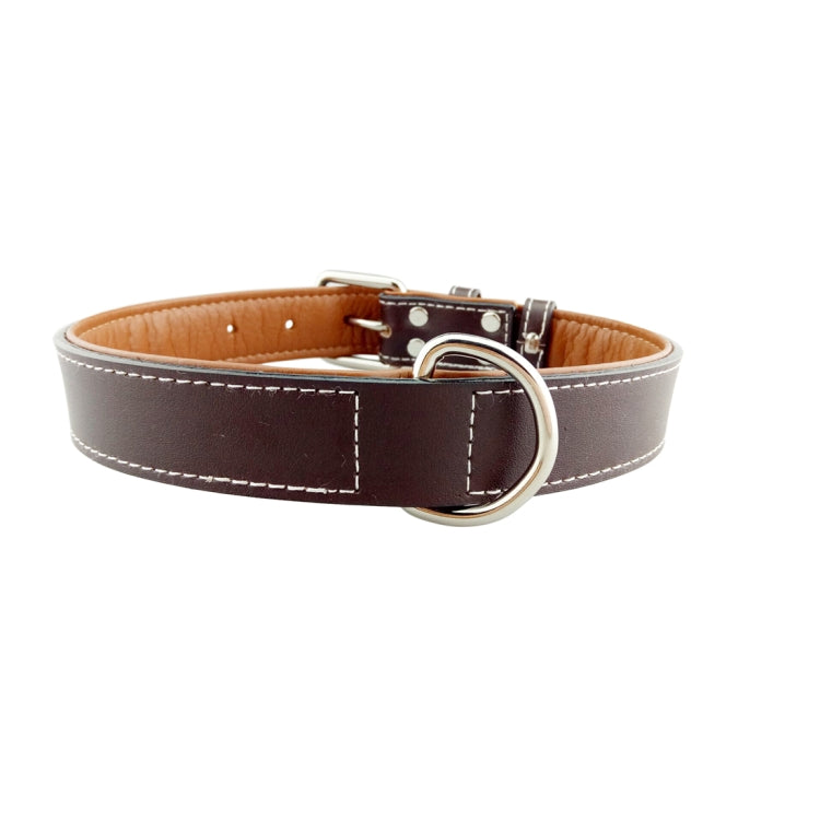 Leather Pet Dog Collar Pet Products Big Dog Collar, Size: M, 2 * 42cm
