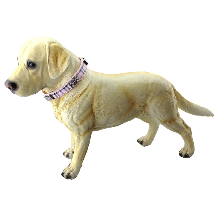 PU Leather with Bone Designs Pet Dog Collar Pet Products, Size: L, 2.5 * 51cm