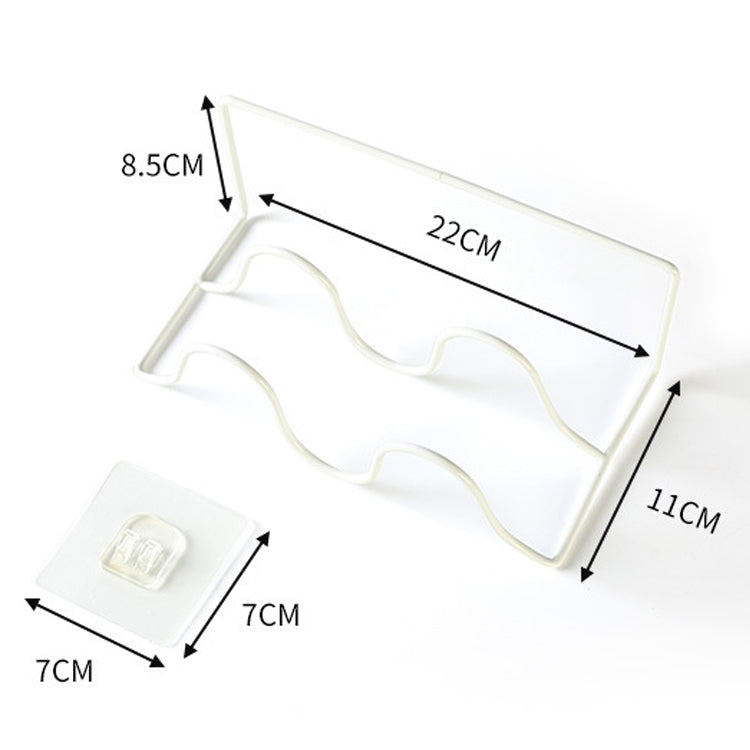 5 PCS K204 Creative DIY Household Wall-mounted Double Layer Shoe Storage Rack