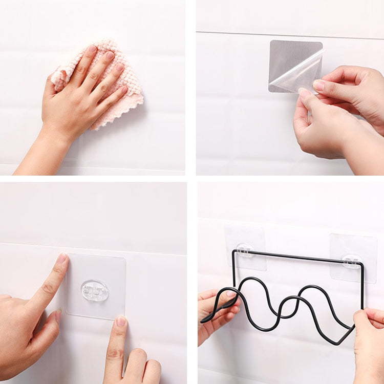 5 PCS K204 Creative DIY Household Wall-mounted Double Layer Shoe Storage Rack