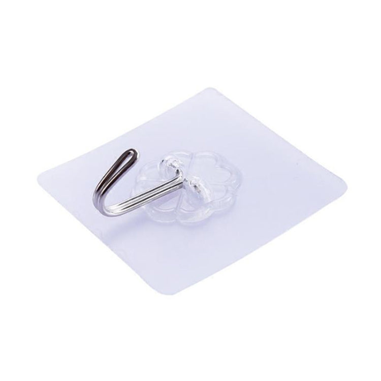 100 PCS Kitchen Bathroom Wall Hanging Transparent Non-marking Glue Hook