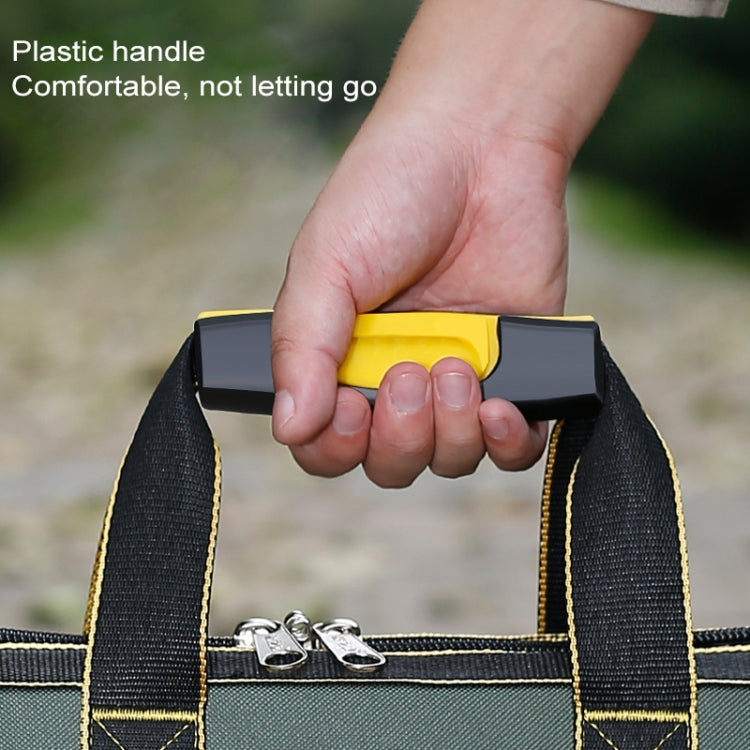 Multi-function Oxford Cloth Cloth Bottom Electrician Belt Pouch Maintenance Tools Handbag Shoulder Bag Convenient Tool Bag, Size : 16 inch