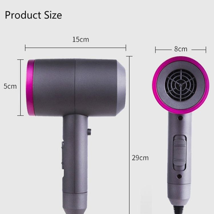 Household High-power Silent  Blow Dryer,Constant Temperature Hot and Cold Negative Ion Hair Drier, US Plug