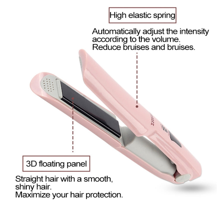 Wireless Mini USB Rechargeable Hair Straightener Hair Curler Double Purpose Hair Splint