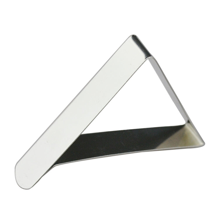 10 PCS Stainless Steel Tablecloth Clip Adjustable Triangle Clamp Holder