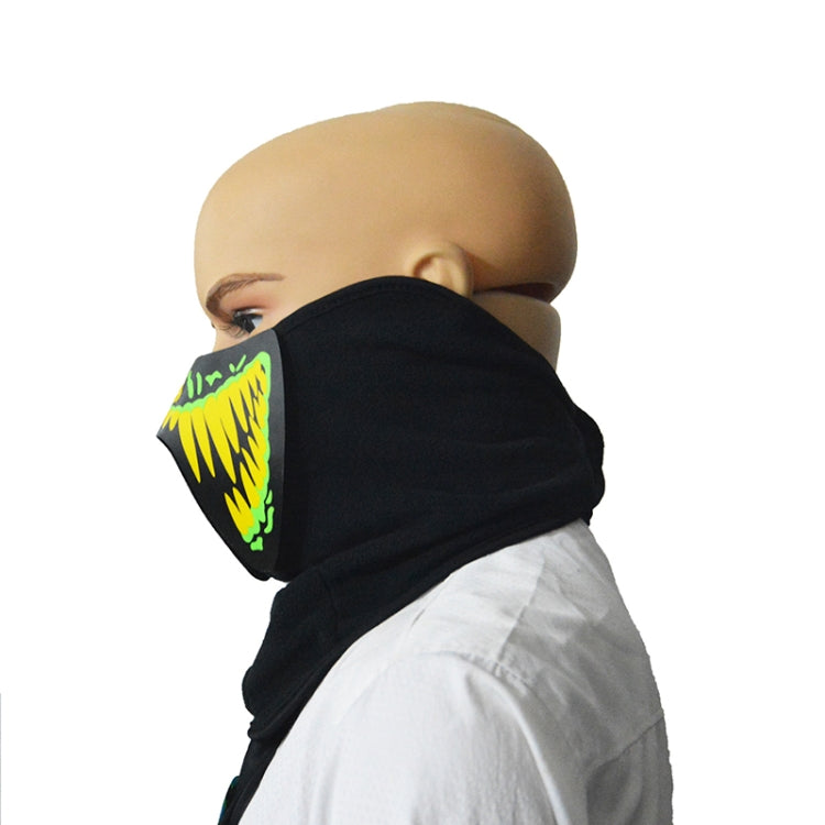 FG-MA-01 Halloween Mask Voice Control LED Cold Light Terror Cosplay Mask