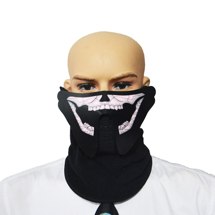 FG-MA-018 Halloween Mask Voice Control LED Cold Light Terror Cosplay Mask