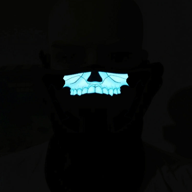 FG-MA-018 Halloween Mask Voice Control LED Cold Light Terror Cosplay Mask
