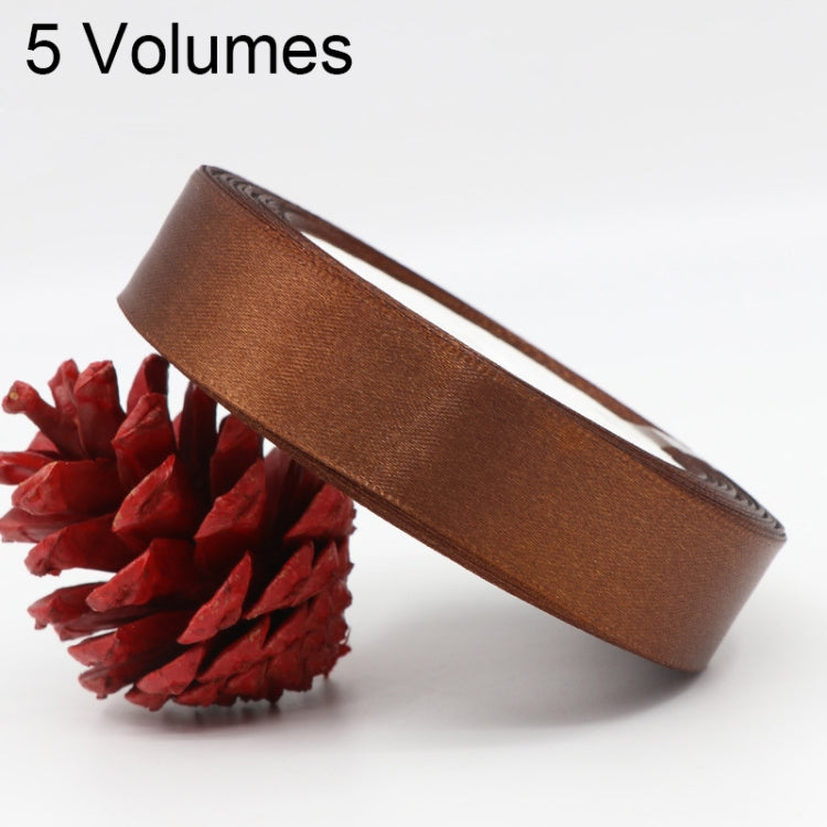 5 Volumes Color Satin Ribbons Handmade DIY Wedding Cake Decoration Holiday Gift Packages , Size: 22m x 2cm