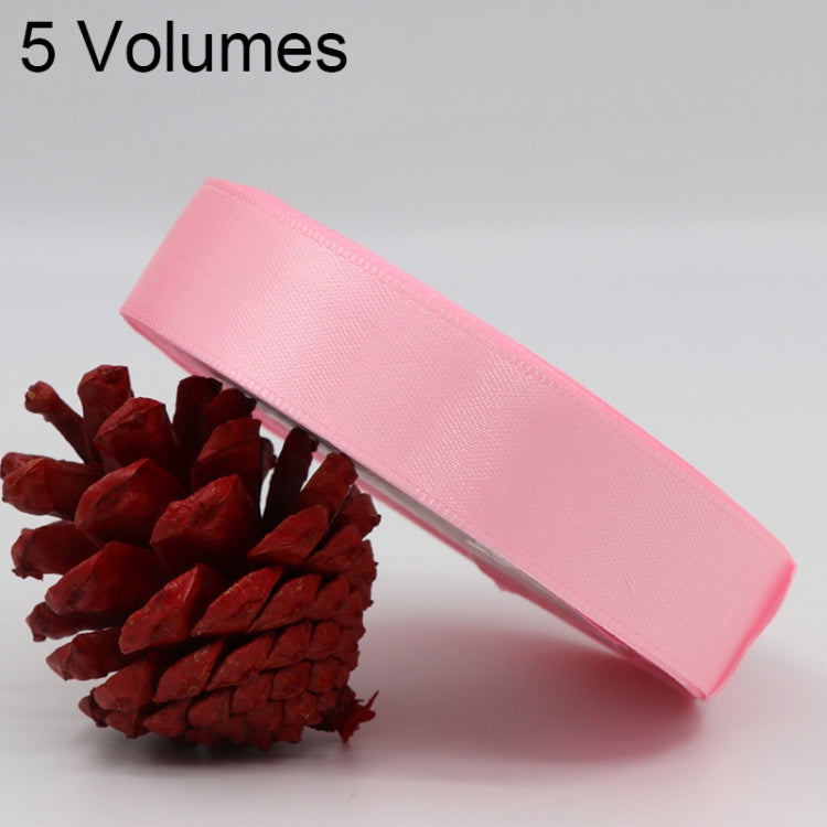 5 Volumes Color Satin Ribbons Handmade DIY Wedding Cake Decoration Holiday Gift Packages , Size: 22m x 2cm