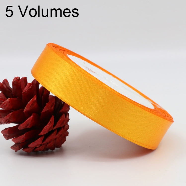 5 Volumes Color Satin Ribbons Handmade DIY Wedding Cake Decoration Holiday Gift Packages , Size: 22m x 2cm