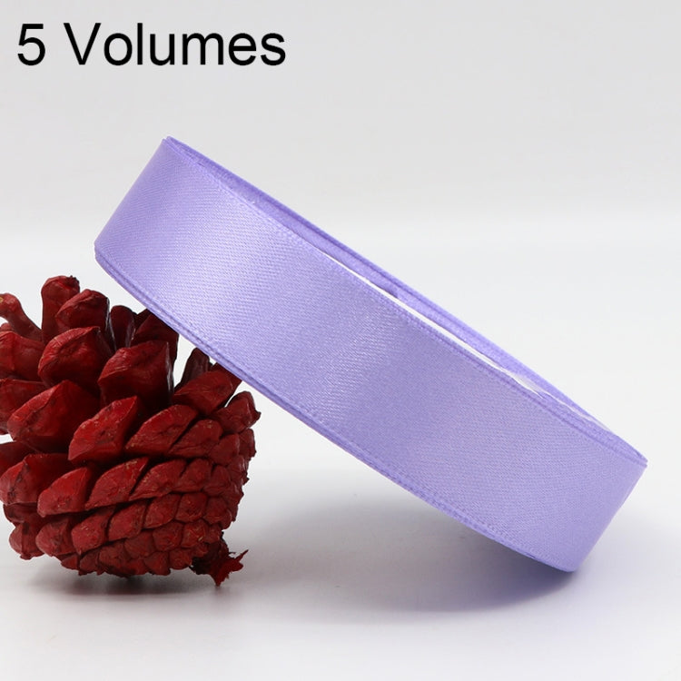 5 Volumes Color Satin Ribbons Handmade DIY Wedding Cake Decoration Holiday Gift Packages , Size: 22m x 2cm