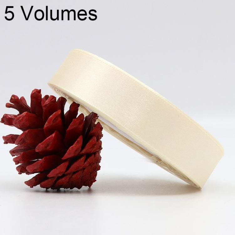 5 Volumes Color Satin Ribbons Handmade DIY Wedding Cake Decoration Holiday Gift Packages , Size: 22m x 2cm