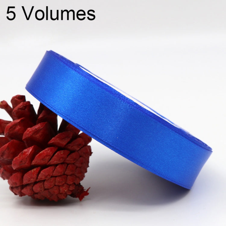 5 Volumes Color Satin Ribbons Handmade DIY Wedding Cake Decoration Holiday Gift Packages , Size: 22m x 2cm