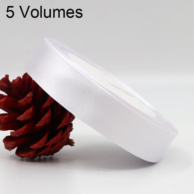 5 Volumes Color Satin Ribbons Handmade DIY Wedding Cake Decoration Holiday Gift Packages , Size: 22m x 2cm