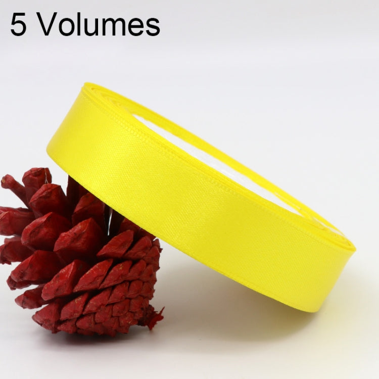 5 Volumes Color Satin Ribbons Handmade DIY Wedding Cake Decoration Holiday Gift Packages , Size: 22m x 2cm