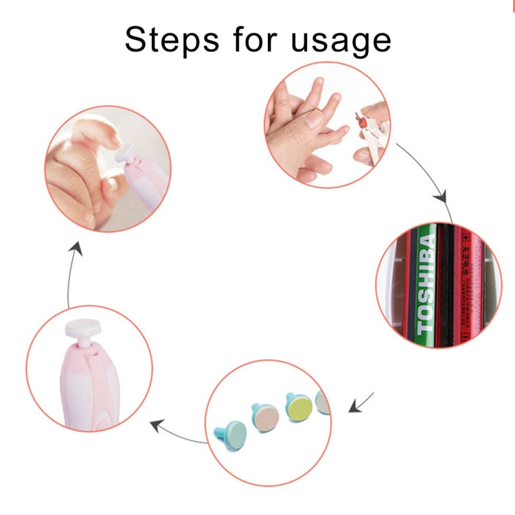 6 in 1 Baby Nail Clipper Trimmer Manicure Electric Grinding Device Tool Kit