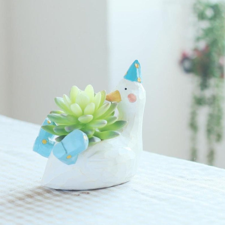 Lovely Home Garden Office Resin Cartoon Animal Shaped Plant Flower Pot Decoration Animal Flower Pots Planter