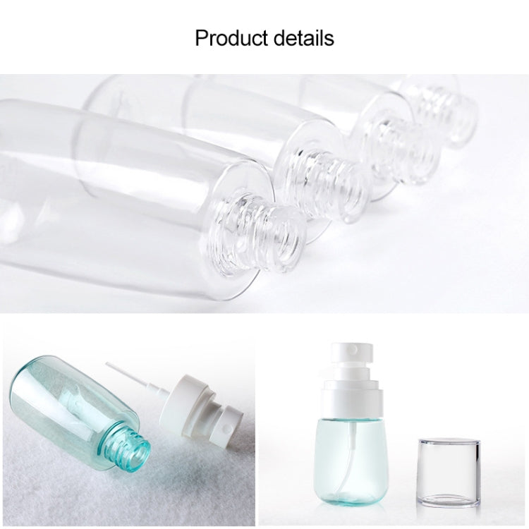 10 PCS Portable Refillable Plastic Fine Mist Perfume Spray Bottle Transparent Empty Spray Sprayer Bottle, 30ml